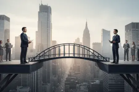 most pomiędzy menedżerem a pracownikiem
